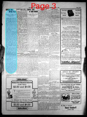 Page thumbnail for Bisbee Daily Review