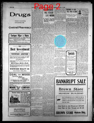 Page thumbnail for Bisbee Daily Review
