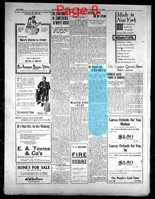 Page thumbnail for Bisbee Daily Review