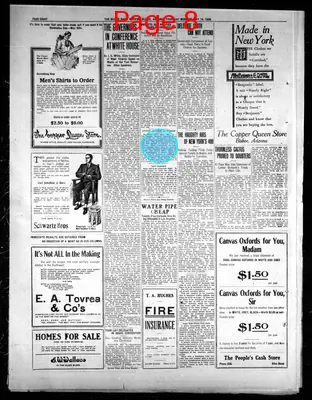 Page thumbnail for Bisbee Daily Review