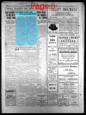 Page thumbnail for Bisbee Daily Review