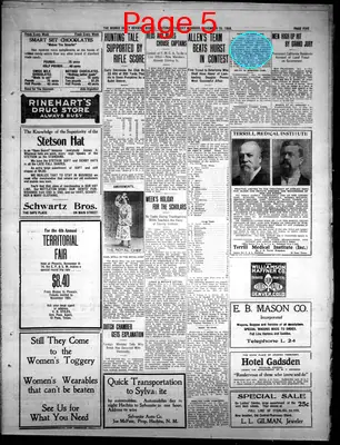 Page thumbnail for Bisbee Daily Review