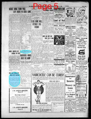 Page thumbnail for Bisbee Daily Review