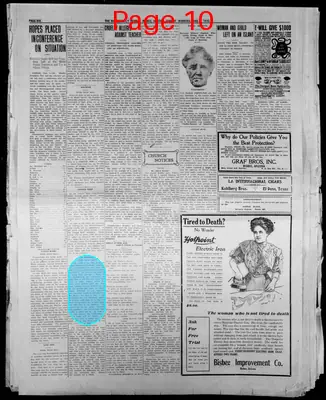 Page thumbnail for Bisbee Daily Review