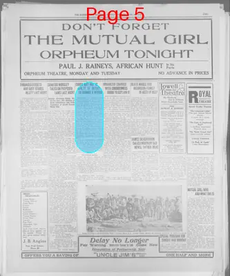 Page thumbnail for Bisbee Daily Review