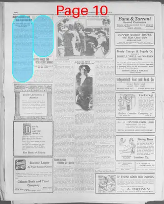 Page thumbnail for Bisbee Daily Review
