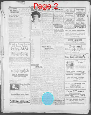 Page thumbnail for Bisbee Daily Review