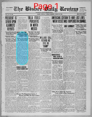 Page thumbnail for Bisbee Daily Review