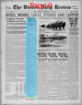 Page thumbnail for Bisbee Daily Review