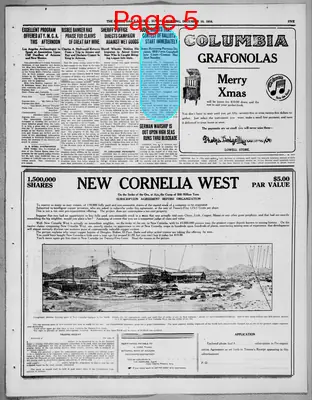 Page thumbnail for Bisbee Daily Review