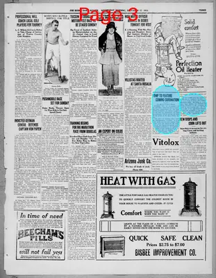 Page thumbnail for Bisbee Daily Review