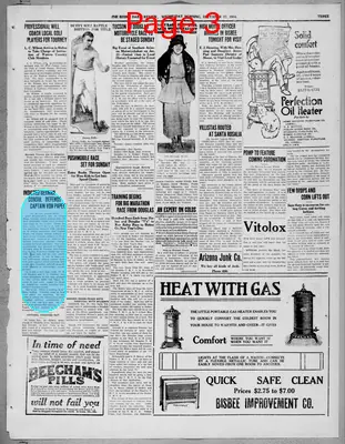 Page thumbnail for Bisbee Daily Review