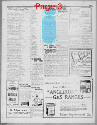 Page thumbnail for Bisbee Daily Review