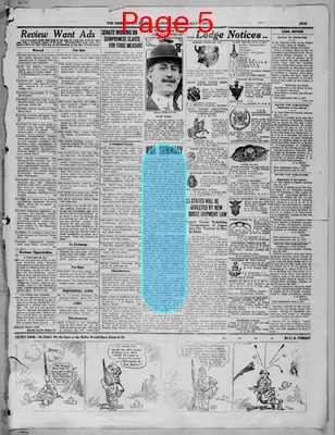 Page thumbnail for Bisbee Daily Review