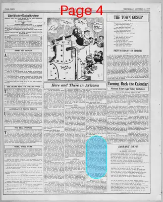 Page thumbnail for Bisbee Daily Review