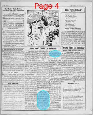 Page thumbnail for Bisbee Daily Review