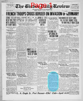 Page thumbnail for Bisbee Daily Review