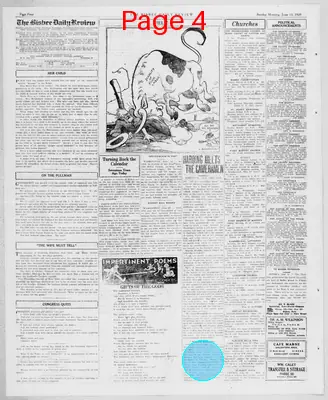 Page thumbnail for Bisbee Daily Review