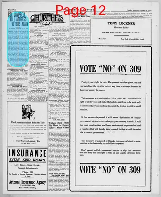 Page thumbnail for Bisbee Daily Review