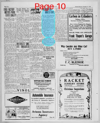 Page thumbnail for Bisbee Daily Review