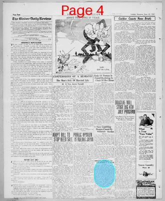 Page thumbnail for Bisbee Daily Review