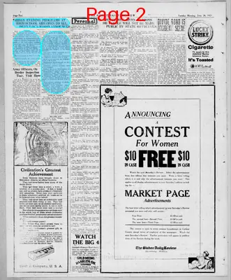Page thumbnail for Bisbee Daily Review