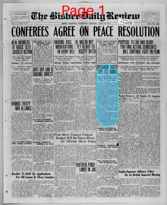 Page thumbnail for Bisbee Daily Review