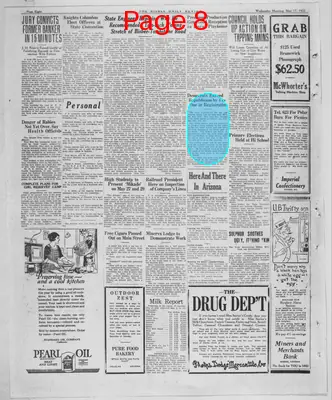 Page thumbnail for Bisbee Daily Review