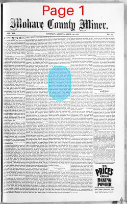 Page thumbnail for Mohave County Miner