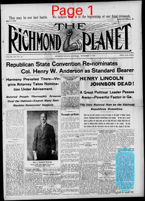 Page thumbnail for Richmond Planet