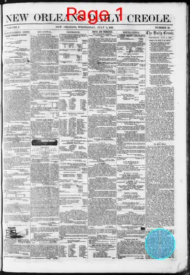Page thumbnail for New Orleans Daily Creole