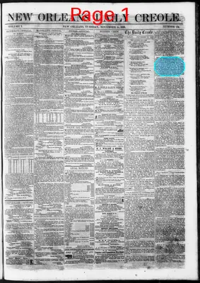 Page thumbnail for New Orleans Daily Creole
