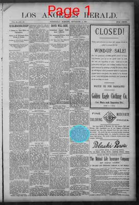 Page thumbnail for Los Angeles Herald