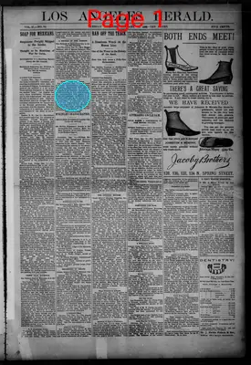 Page thumbnail for Los Angeles Herald