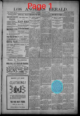 Page thumbnail for Los Angeles Herald