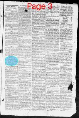 Page thumbnail for Winchester Gazette