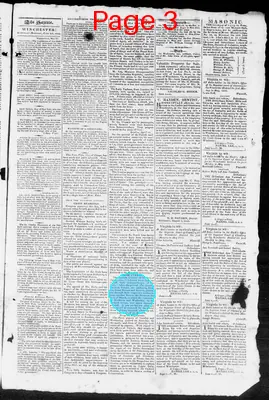 Page thumbnail for Winchester Gazette