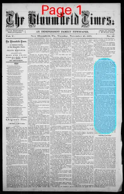 Page thumbnail for The Bloomfield Times