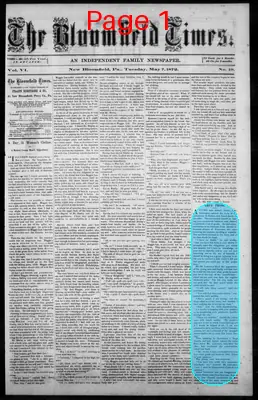 Page thumbnail for The Bloomfield Times
