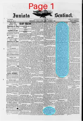 Page thumbnail for Juniata Sentinel