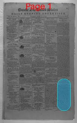 Page thumbnail for Gazette Of The United States And Daily Evening Advertiser
