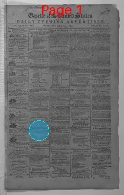 Page thumbnail for Gazette Of The United States And Daily Evening Advertiser