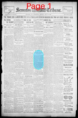 Page thumbnail for The Scranton Tribune