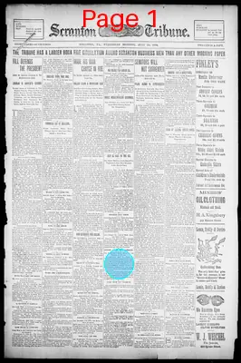 Page thumbnail for The Scranton Tribune