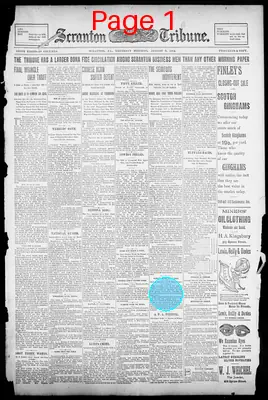 Page thumbnail for The Scranton Tribune