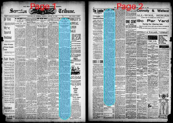 Page thumbnail for The Scranton Tribune