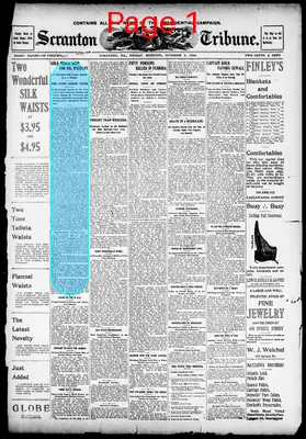 Page thumbnail for The Scranton Tribune