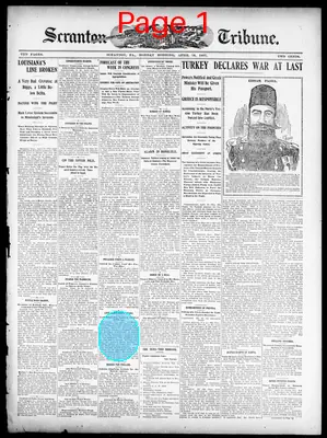 Page thumbnail for The Scranton Tribune