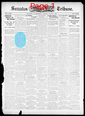 Page thumbnail for The Scranton Tribune