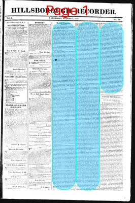 Page thumbnail for The Hillsborough Recorder